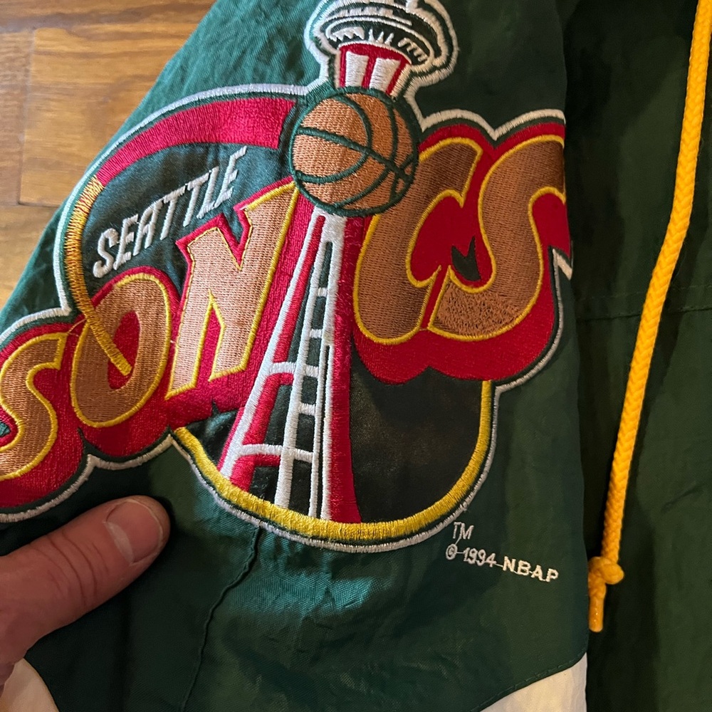 Vintage Seattle SuperSonics Starter Hooded Jacket - Picture 3 of 6